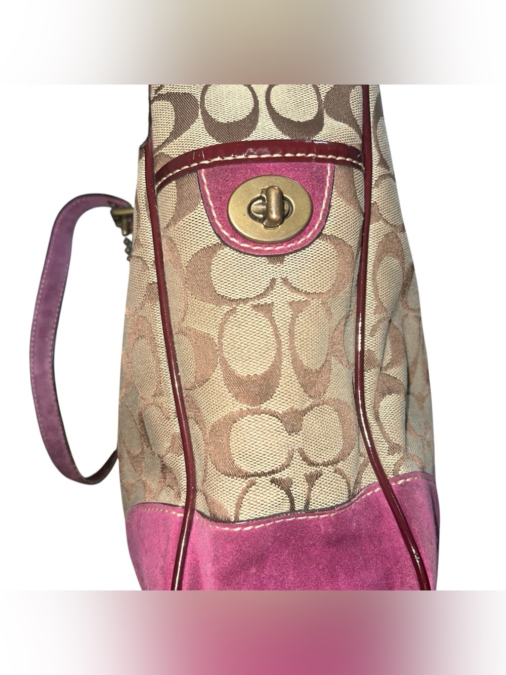 Vintage Coach Signature Gallery tote bag, model 1443, - Picture 4 of 6